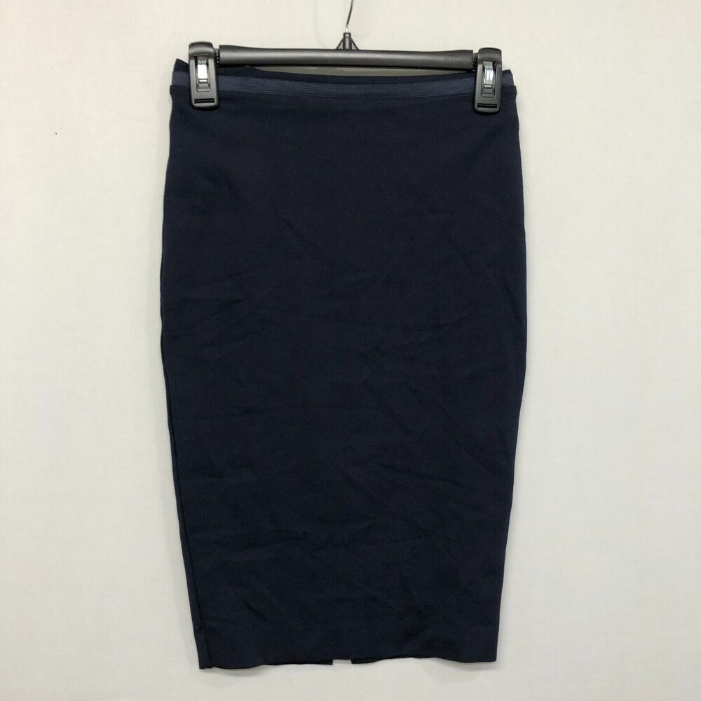 Boden Women Viscose Blend Back Zip Pencil Skirt Size US 2 UK 6 Blue B290 -5